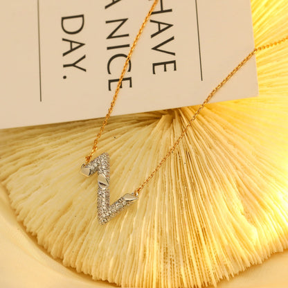 [Super Jewellery]VOLT SILVER DIAMOND PEDANT NECKLACE