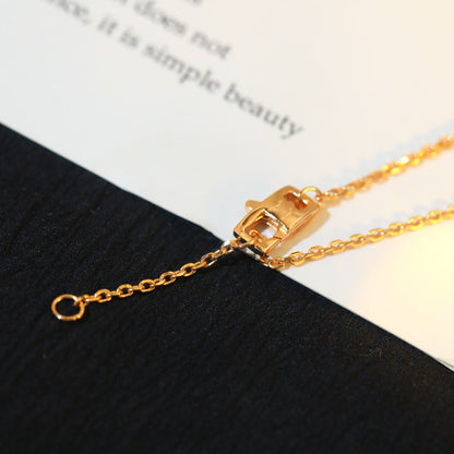 [Super Jewellery]STAR AND SUN DIAMOND PINK GOLD NECKLACE