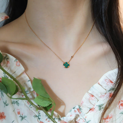 [Super Jewellery]SUN PEDANT PINK GOLD 1 DIAMOND NECKLACE