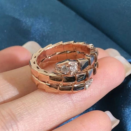 [Super]SERPENTS DOUBLE ROW DIAMOND RING
