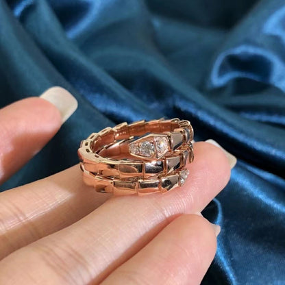 [Super]SERPENTS DOUBLE ROW DIAMOND RING