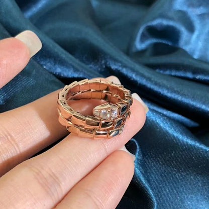 [Super]SERPENTS DOUBLE ROW DIAMOND RING