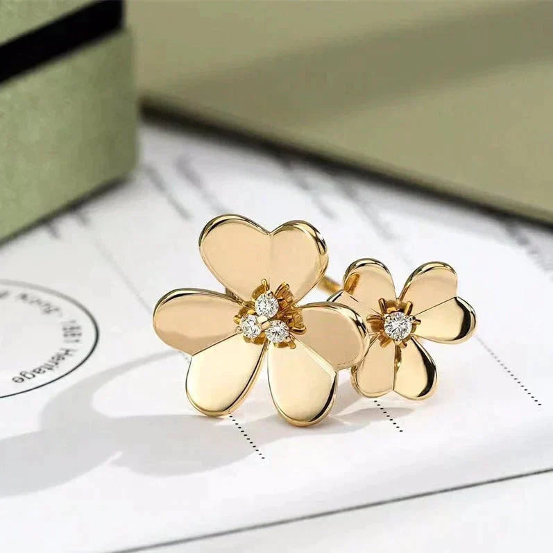 [Super Jewellery]CLOVER COMOS GOLD DIAMOND RING