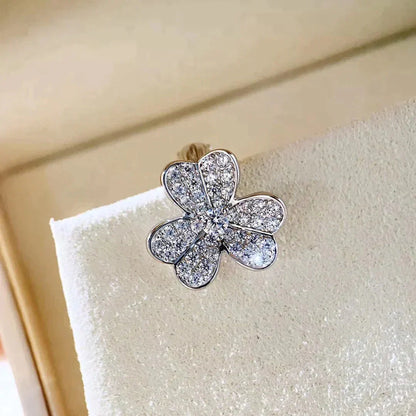 [Super Jewellery]CLOVER COMOS DIAMOND EARRINGS SILVER