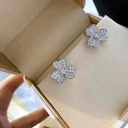 [Super Jewellery]CLOVER COMOS DIAMOND EARRINGS SILVER