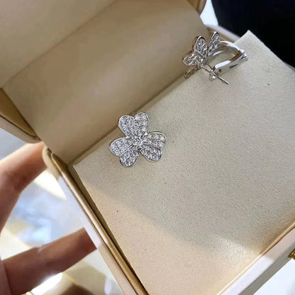 [Super Jewellery]CLOVER COMOS DIAMOND EARRINGS SILVER