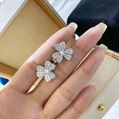 [Super Jewellery]CLOVER COMOS DIAMOND EARRINGS SILVER
