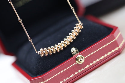 [Super Jewellery]CLASH PINK GOLD NECKLACE