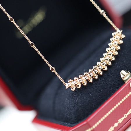 [Super Jewellery]CLASH PINK GOLD NECKLACE