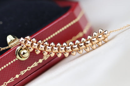 [Super Jewellery]CLASH PINK GOLD NECKLACE