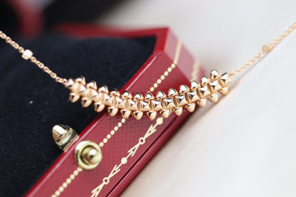 [Super Jewellery]CLASH PINK GOLD NECKLACE