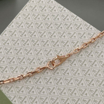 [Super Jewellery]LUCKY SPRING 15 MOTIFS ROSE GOLD NECKLACE
