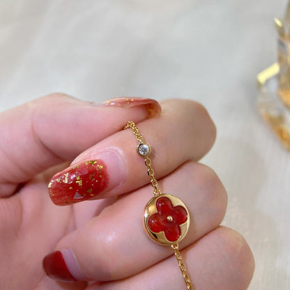 [Super Jewellery]SUN PEDANT CARNELIAN BRACELET