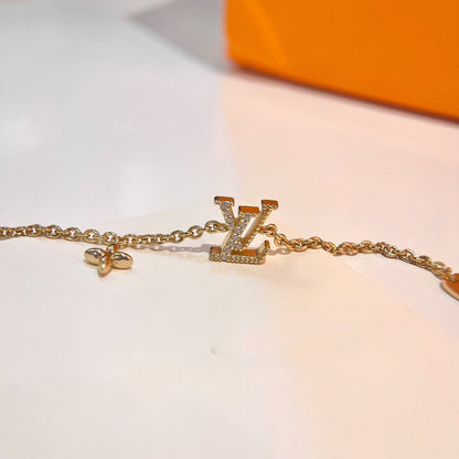 [Super Jewellery]LOGO STAR MOTIF GOLD BRACELET