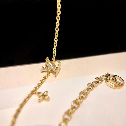 [Super Jewellery]LOGO STAR MOTIF GOLD BRACELET