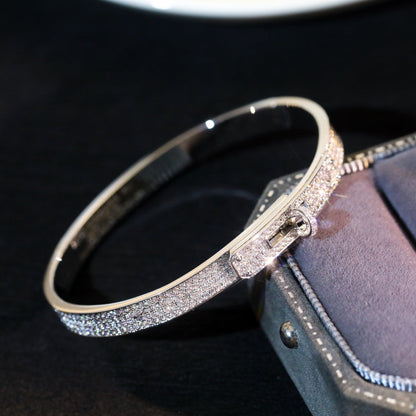 [Super Jewellery]KELLY BRACELET DIAMOND PAVED