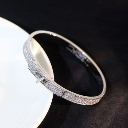 [Super Jewellery]KELLY BRACELET DIAMOND PAVED
