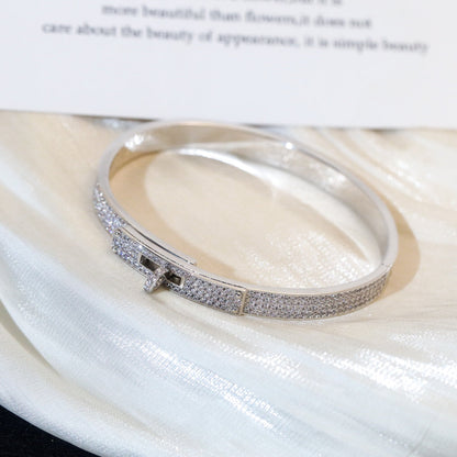 [Super Jewellery]KELLY BRACELET DIAMOND PAVED