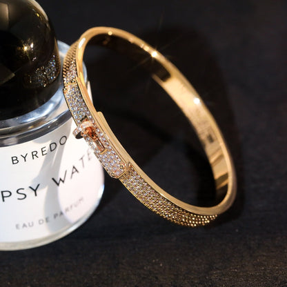 [Super Jewellery]KELLY BRACELET DIAMOND PAVED