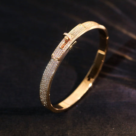 [Super Jewellery]KELLY BRACELET DIAMOND PAVED