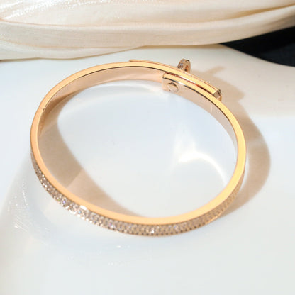 [Super Jewellery]KELLY BRACELET DIAMOND PAVED