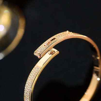 [Super Jewellery]KELLY BRACELET DIAMOND PAVED