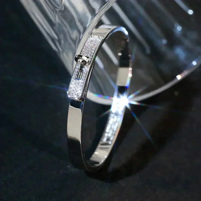 [Super Jewellery]KELLY SILVER DIAMOND BRACELET