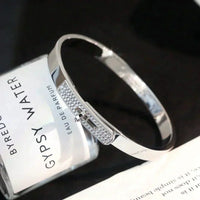 [Super Jewellery]KELLY SILVER DIAMOND BRACELET