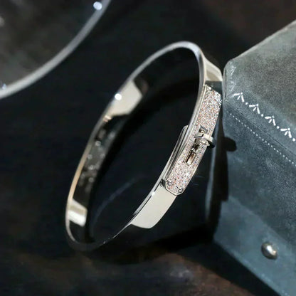 [Super Jewellery]KELLY SILVER DIAMOND BRACELET