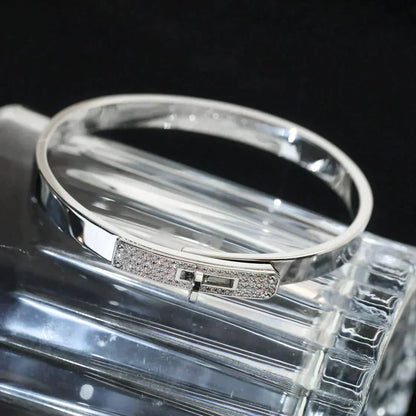[Super Jewellery]KELLY SILVER DIAMOND BRACELET