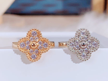 [Super Jewellery]CLOVER DIAMOND RING