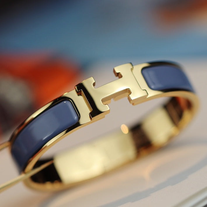 [Super Jewellery]H BRACELET 12MM BLUE GRAY