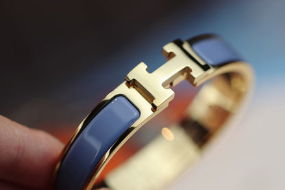 [Super Jewellery]H BRACELET 12MM BLUE GRAY