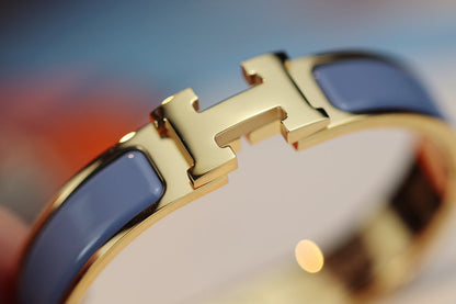 [Super Jewellery]H BRACELET 12MM BLUE GRAY