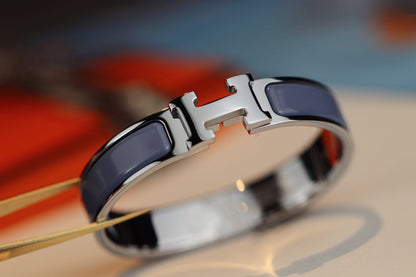 [Super Jewellery]H BRACELET 12MM BLUE GRAY