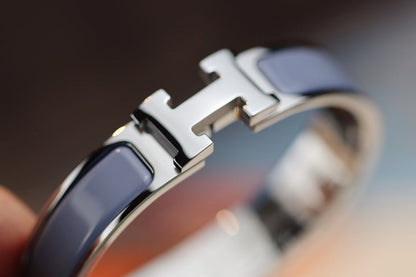 [Super Jewellery]H BRACELET 12MM BLUE GRAY