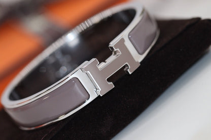 [Super Jewellery]H BRACELET 12MM BROWN