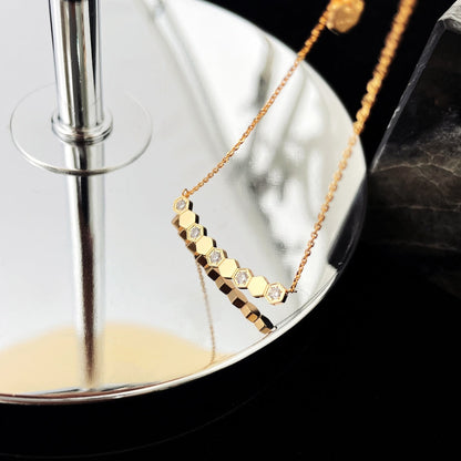 [Super Jewellery]BEE MY LOVE DIAMOND NECKLACE