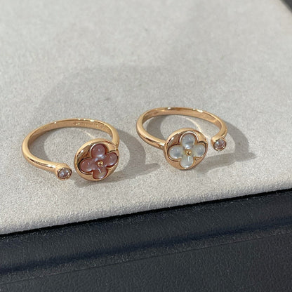 [Super Jewellery]SUN 1 DIAMOND PINK MOP RING