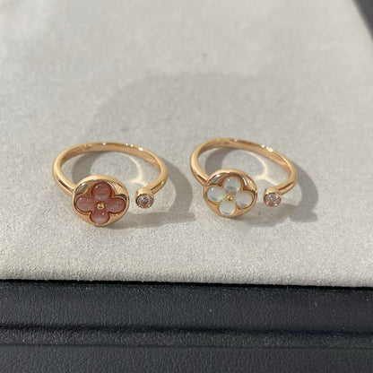 [Super Jewellery]SUN 1 DIAMOND PINK MOP RING