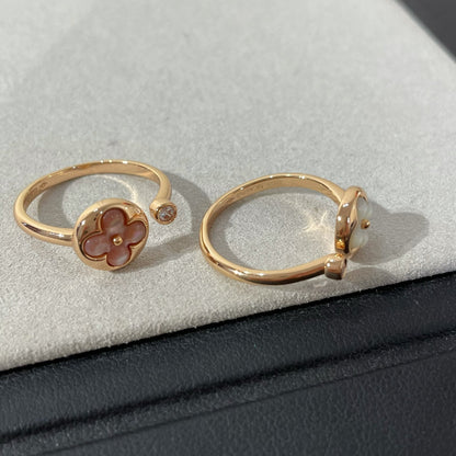 [Super Jewellery]SUN 1 DIAMOND PINK MOP RING