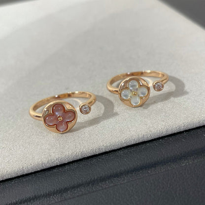[Super Jewellery]SUN 1 DIAMOND PINK MOP RING