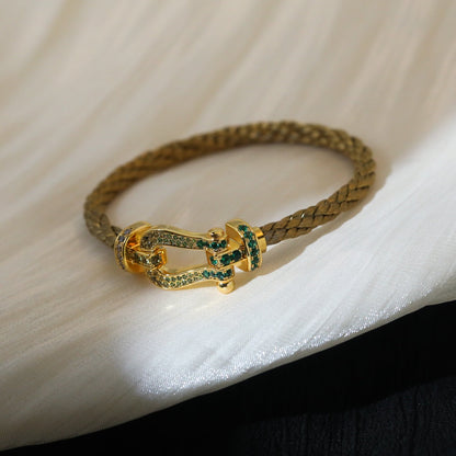 [Super Jewellery]FORCE 10 GOLD GREEN DIAMOND PAVED