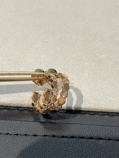 [Super Jewellery]Hollow Design Four-Leaf Clover Flower Shape Earrings