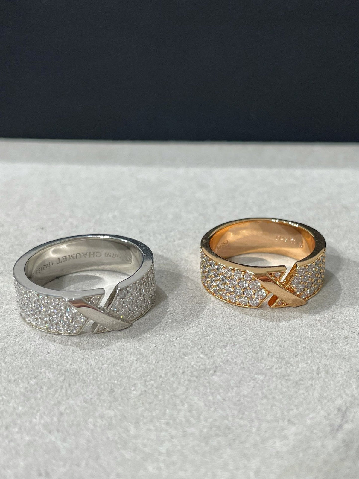 [Super CiCi ]LIENS EVIDENCE DIAMANT-PAVÉ-RING