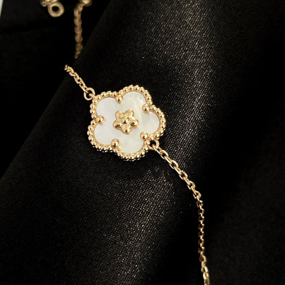 [Super Jewellery]LUCKY SPRING ROSE GOLD MOP BRACELET