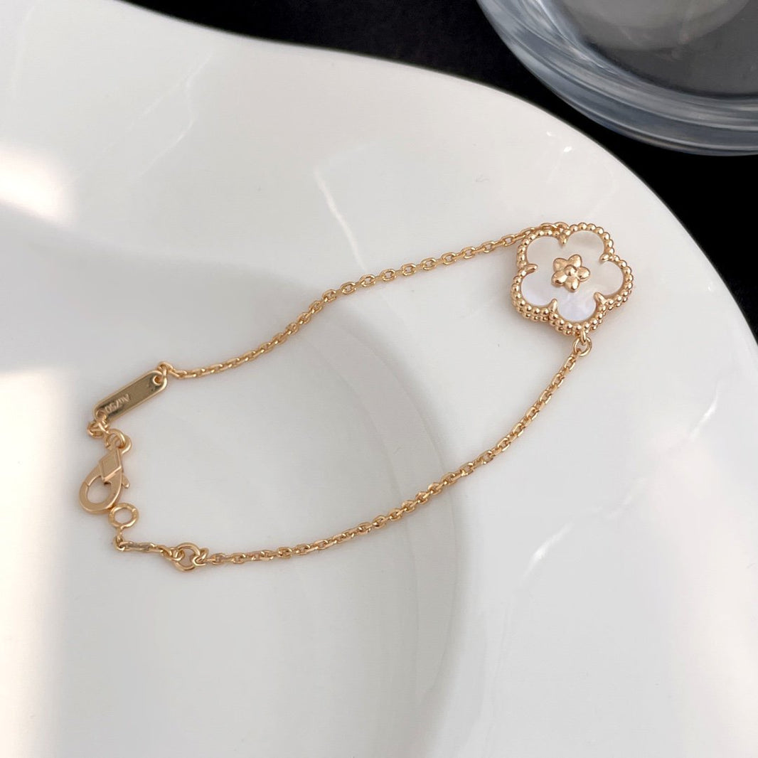 [Super Jewellery]LUCKY SPRING ROSE GOLD MOP BRACELET