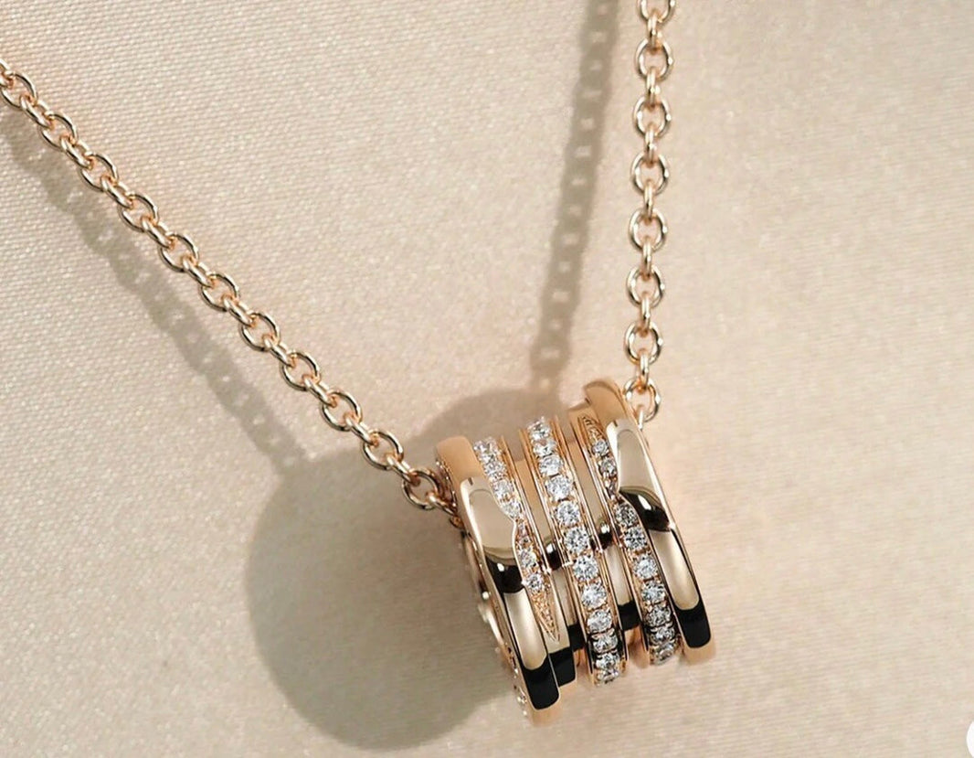 [Super]ZERO 1 PINK GOLD DIAMOND NECKLACE