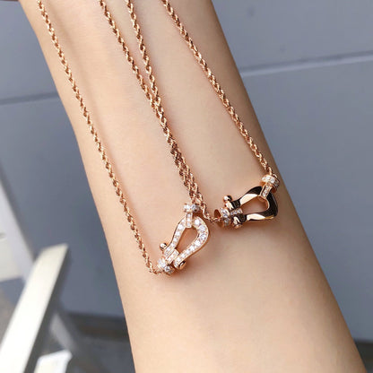 [Super Jewellery]FORCE 10 PINK GOLD DIAMOND NECKLACE