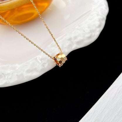 [Super Jewellery]BEE MINI PEDANT DIAMOND NECKLACE